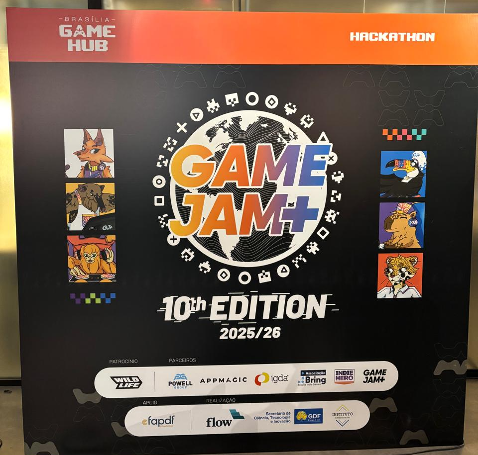Capa da notícia: GameJamPlus 25/26: abertura em Brasília conta com apoio da FAPDF